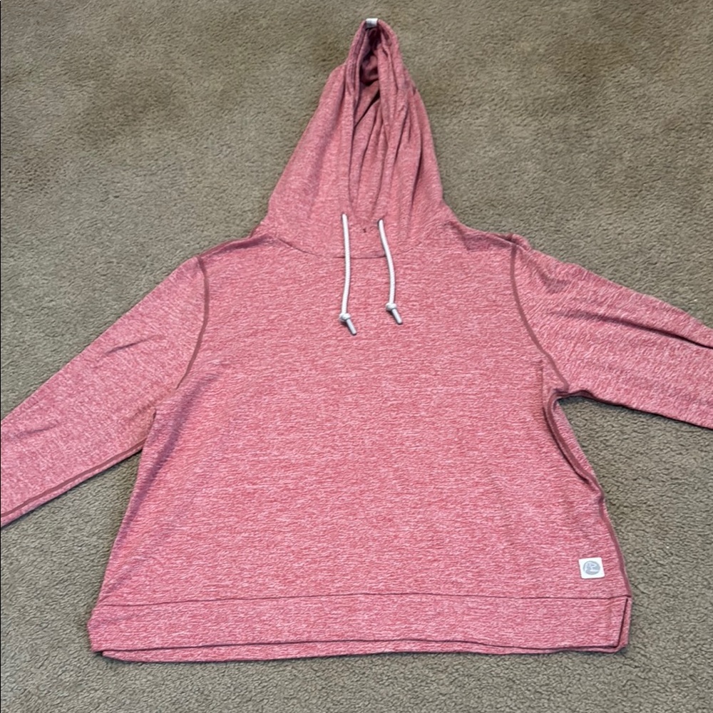 Rhoback Red Heathered Hoodie Relaxed Fit